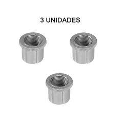 3 Aperta Canopla Curto Preme 15 mm PVC Cromado