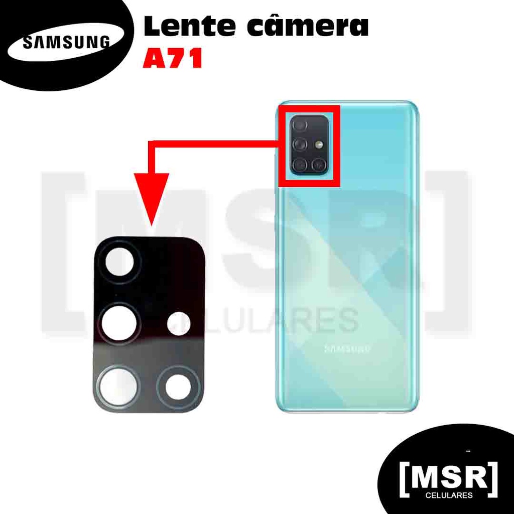 Lente da câmera celular SAMSUNG modelo A71