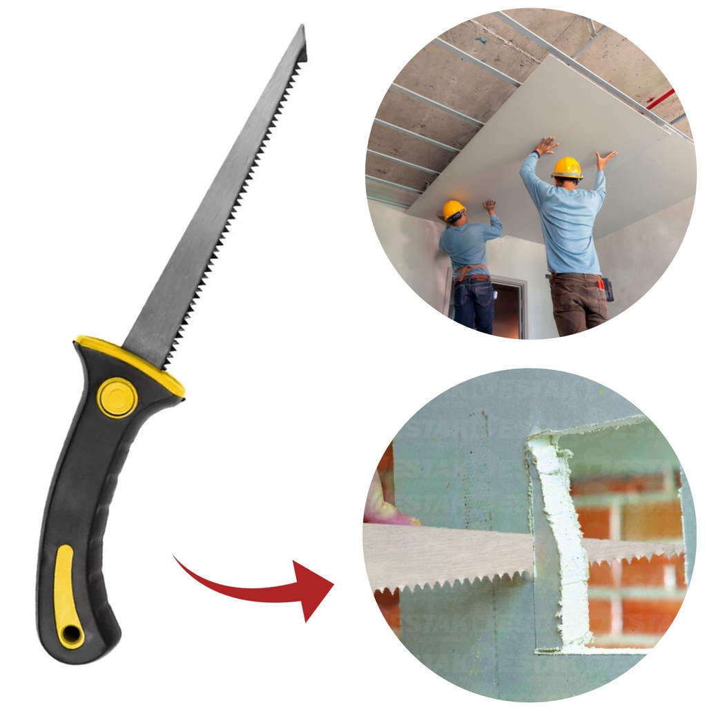 Serrote Profissional Drywall Gesso Lâmina Aço Inox 15cm