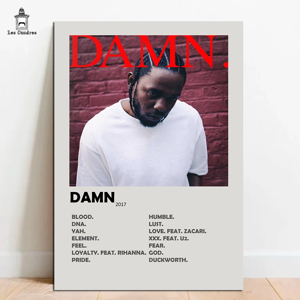 Quadro Placa Decorativa Kendrick Lamar Damn em MDF 28x20cm em Oferta na Shopee