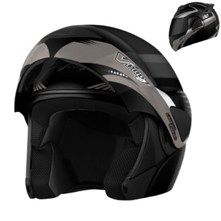 Capacete Moto Robocop Escamoteável Articulado Pro Tork V-pro Jet 2 Carbon Viseira Fumê