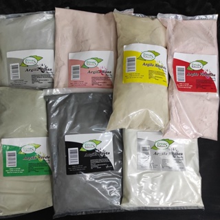 ARGILA FACIAL 1Kg (Ervas Raizes) [escolher: verde ou preta ou branca ou rosa ou cinza ou amarela ou vermelha] em Oferta na Shopee