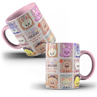 Caneca Porcelana Skzoo Stray Kids Mascotes Kpop em Oferta na Shopee