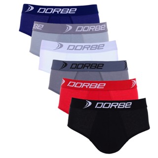 Kit 6 Cuecas Slip 100% Algodão Dorbe Original Masculina Cueca Tradicional Cavada Masculino Adulto Macia Antialérgica