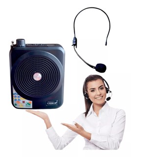 Amplificador Megafone Microfone Kit Completo Professores Radio Fm