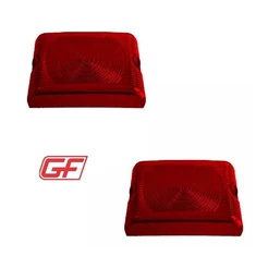 02 Lente Lanterna Lateral Retangular Carreta Furgao GF0030VM