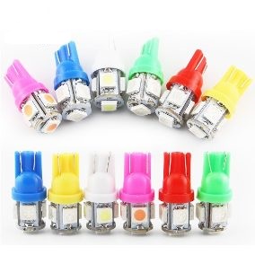 5 - 10 x Lâmpada Pingo T10 5 Leds Placa Mala Teto Farolete em Oferta na Shopee