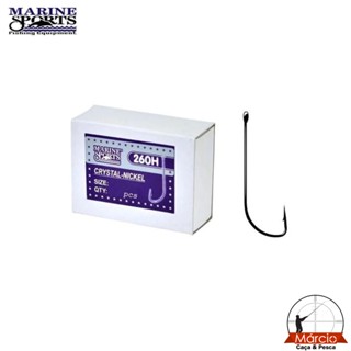 Anzol Ponta de Cristal Nickel 260H  Marine Sport com 100 peças