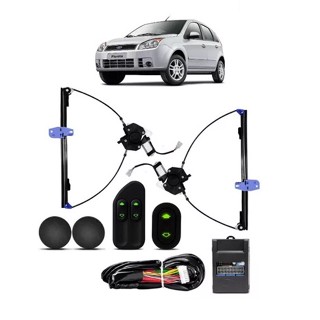 Kit Vidro Eletrico Fiesta Rocan 4 Pts Dianteiras Sensorizado