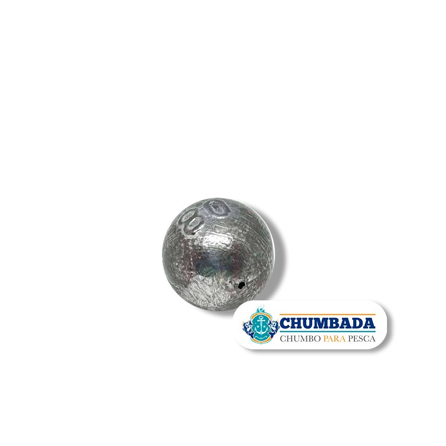 Chumbada Bola para Pesca 50 gramas Chumbada Oficial com 05 Unidades