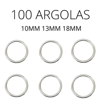 100 Argolas de metal para alça de sutiã e Artesanato. em Oferta na Shopee