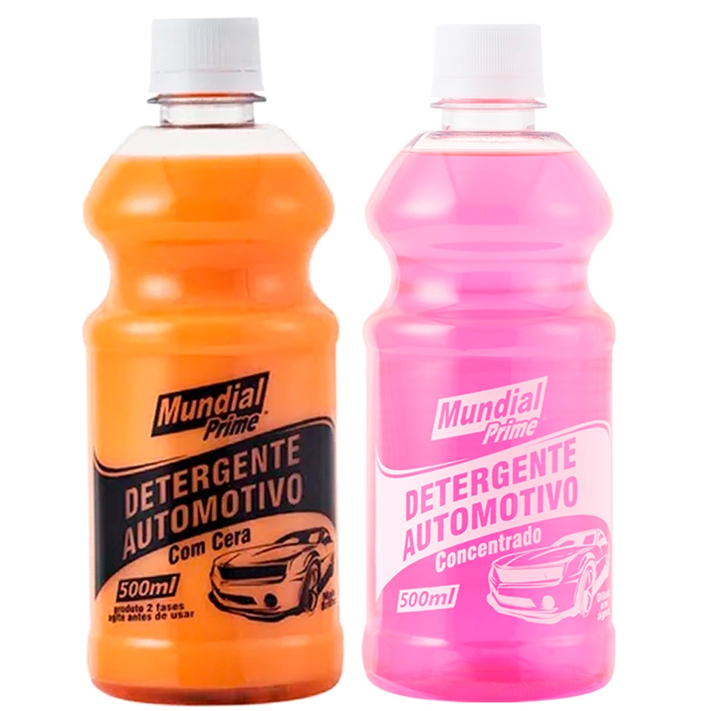 Detergente Automotivo Com Cera Ou Concentrado Ideal Para Lavar Carro Moto Bike 500ml - Mundial Prime em Oferta na Shopee