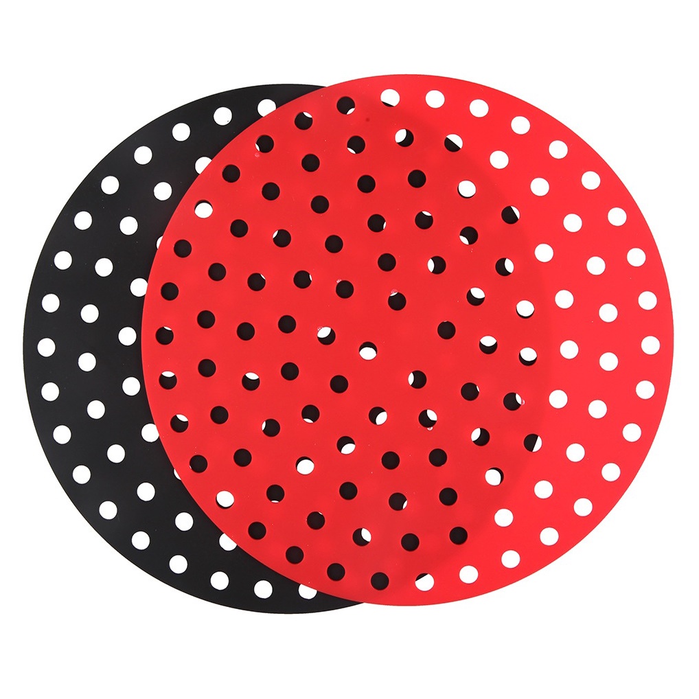 Suporte protetor tela Silicone P/ fritadeira elétrica  Air Fryer, Modelo Redondo 20 Cm, não descartável