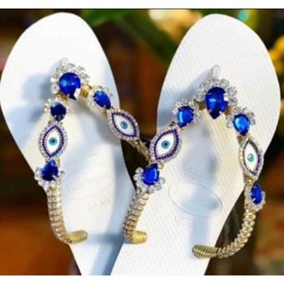 chinelo havaianas customizado olho grego! lindíssimo! conforto em seus pés!