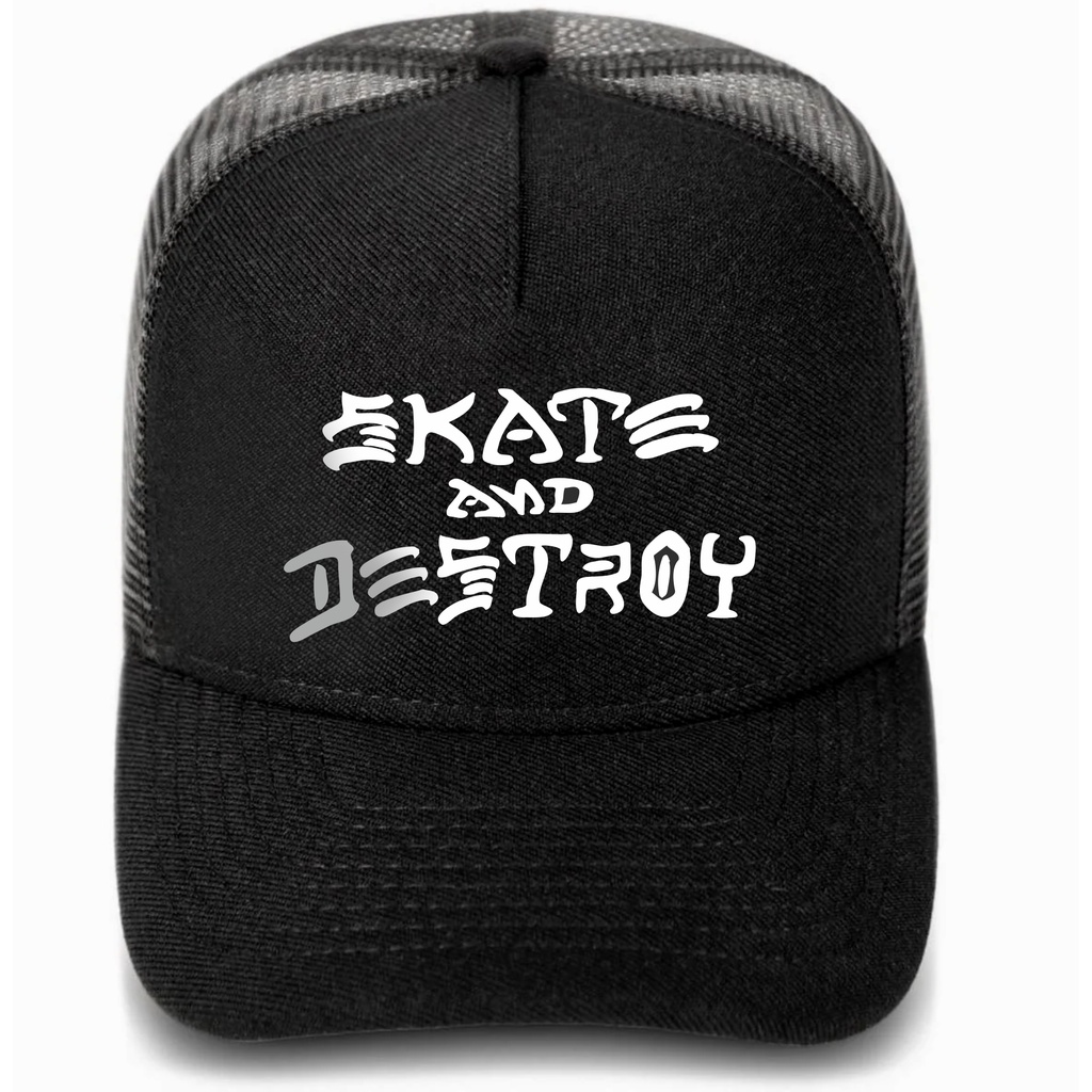 Boné Trucker Skate and Destroy, Thrasher, DC, Grizzly