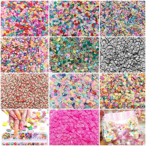 1000Unidades Fimo fatiado para laços Piscina unhas decoração slime e artesanato em Oferta na Shopee