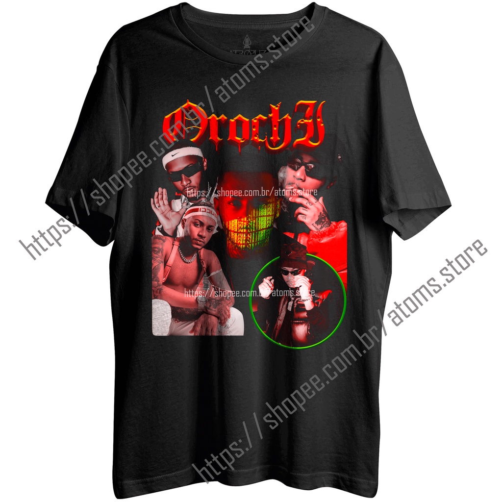 Camiseta Algodão Unissex T shirt rapper Orochi trap Graphic Tees