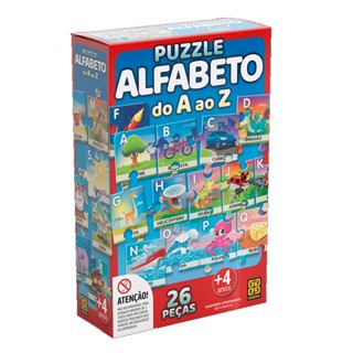 Quebra Cabeça de 26 Peças Alfabeto - Grow 3942