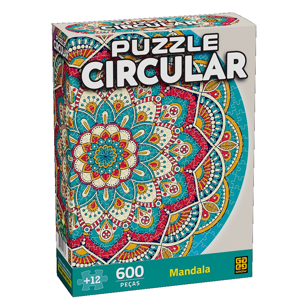 Quebra Cabeça Circular Mandala - Grow 4163 - Mom & Baby