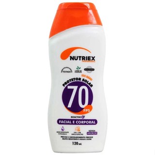 Protetor Solar FPS 70 120 ml Facial e Corporal - Nutriex