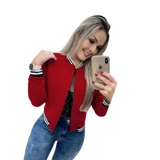 Jaqueta Bomber Plus Size Casaco Blusa Feminina Com Ziper Inverno Super Oferta Qualidade