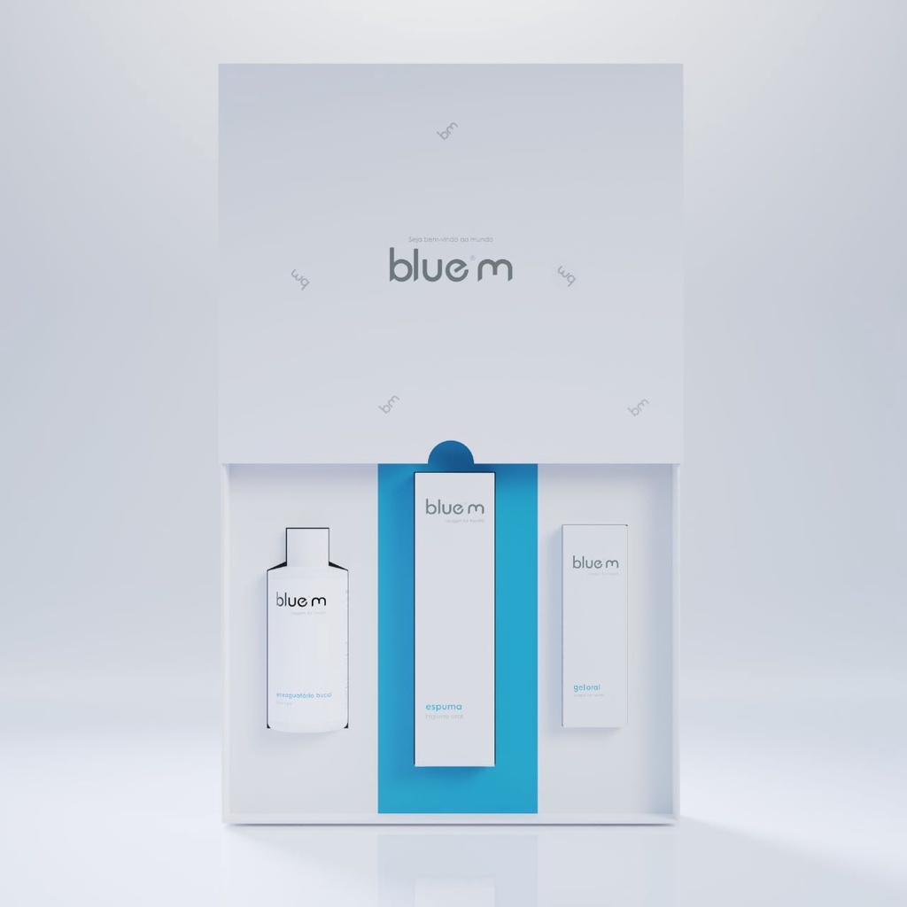 Kit Standard Creme 15ml Enxaguatorio 50ml Espuma 50ml Blue M