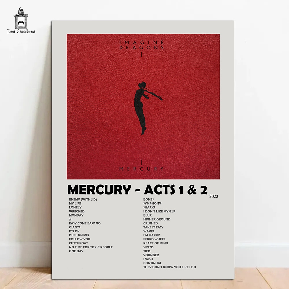 Quadro Placa Decorativa Imagine Dragons Mercury Acts 1 & 2 em MDF 28x20cm em Oferta na Shopee