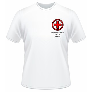 Camiseta MOTORISTA DA SAÚDE SEU NOME GRAVADO