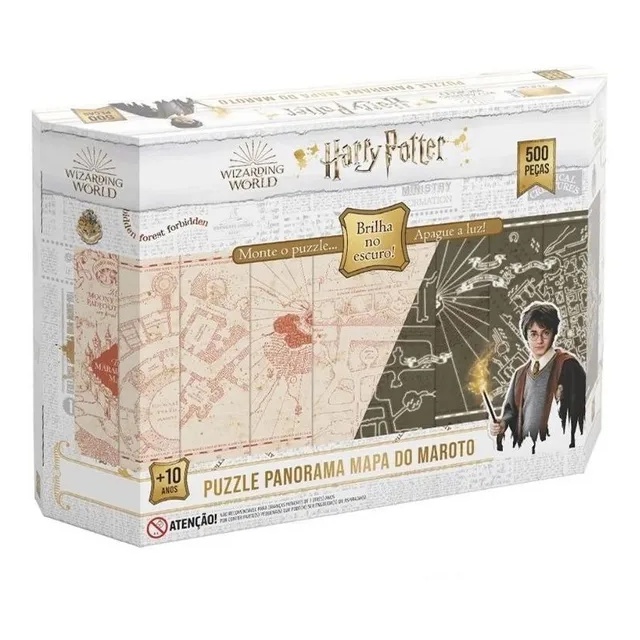 Quebra Cabeça de 500 Peças Panorama Harry Potter Brilha no Escuro - Grow 3970 em Oferta na Shopee