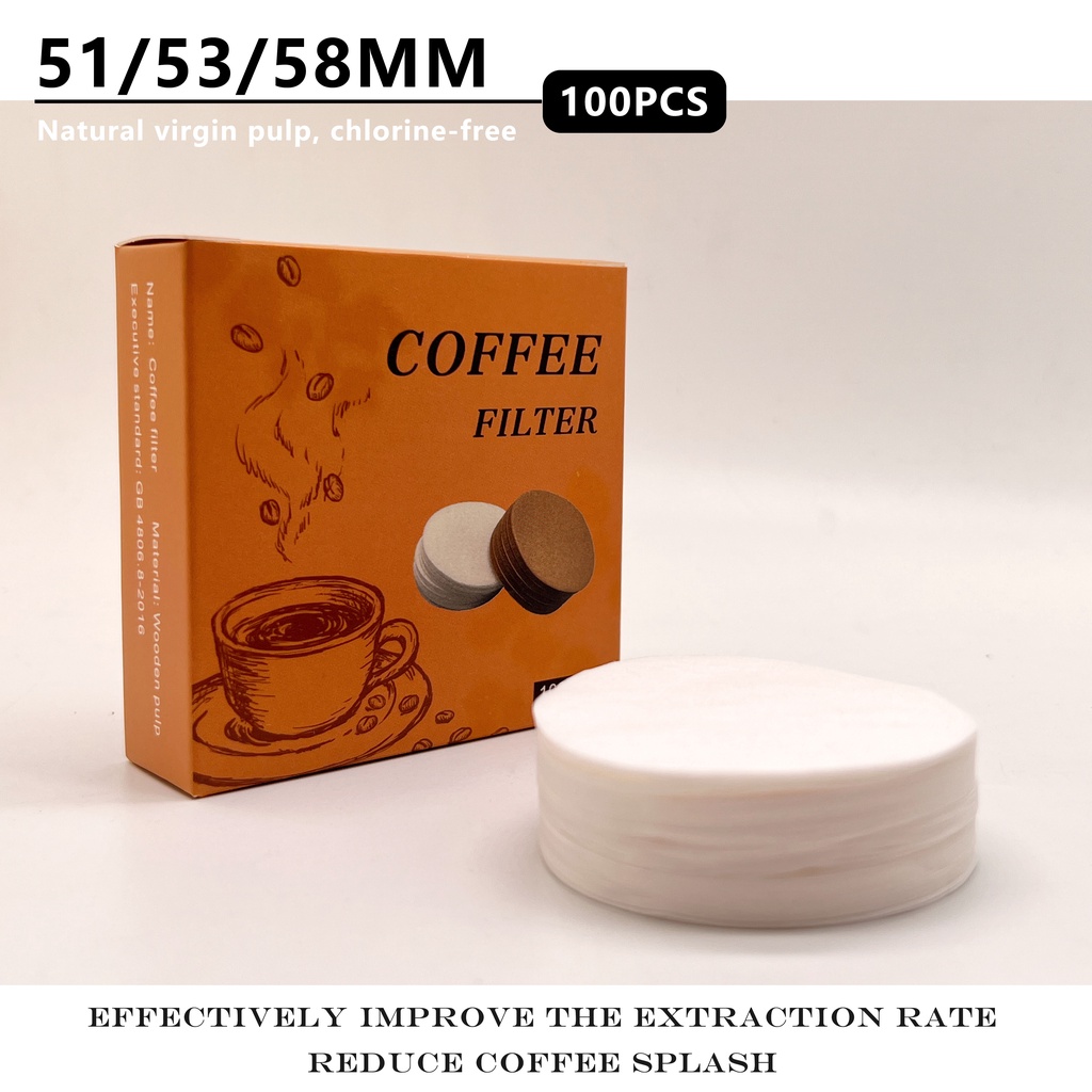 NEOUZA Filtro De Papel De Café Redondo Para Máquina Expresso Porta-Moka Pot 100pcs Tela Descartável Do Disco Não Branqueada
