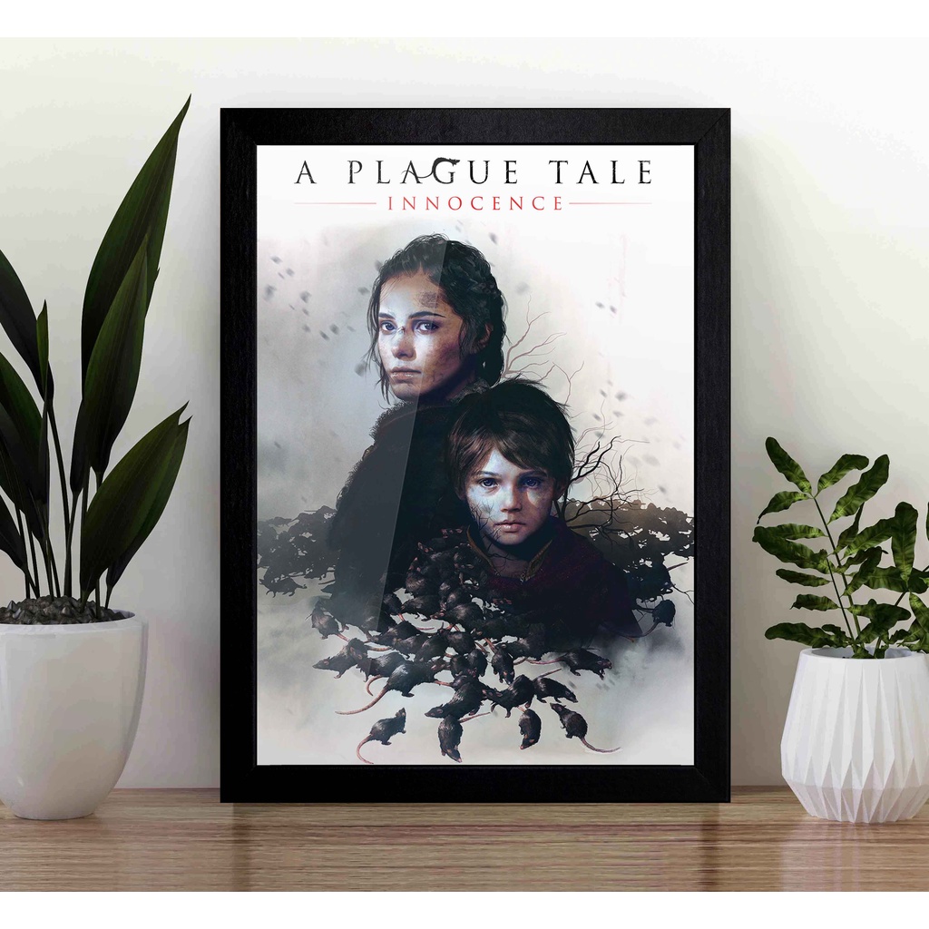 Quadro A Plague Tale Innocence A3 - com Acrílico Na Frente (Tamanho 45.5 X 33 Cm) - Poster Gamer A3