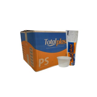 Pote de 200ml redondo Transparente PS Totalplast com 1.000 unidades