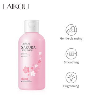 LAIKOU Japan Sakura Gel De Banho Lavagem Corporal Pele Brilhante 100ml
