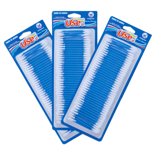 Hastes Flexíveis Cotonete Kit c/300un Use It Promoção em Oferta na Shopee