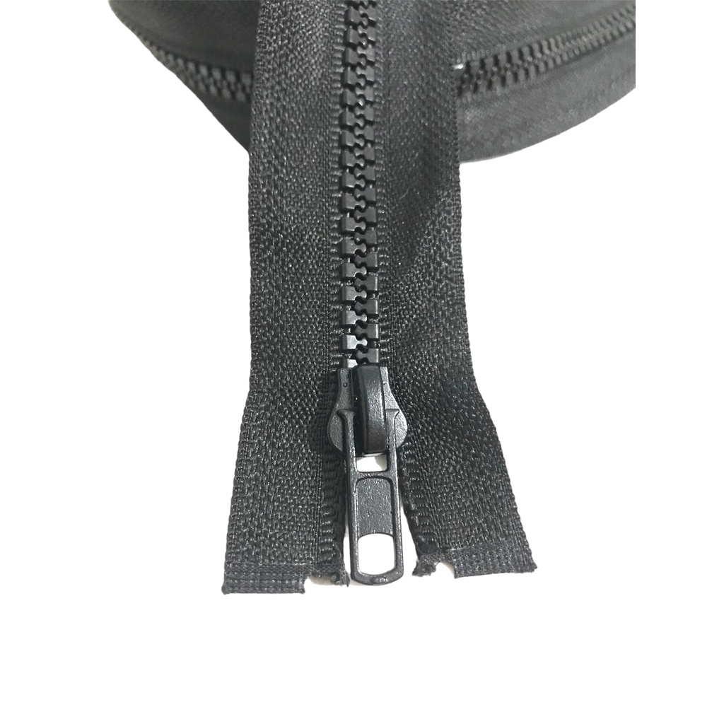 Zíper Jacaré Para Jaquetas Dentado Trator Extra Grosso 55 Cm