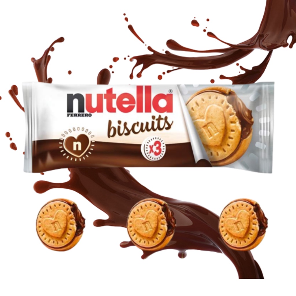 Nutella Biscuits Biscoitos Bolacha Ferrero Importado 41,4g em Oferta na Shopee