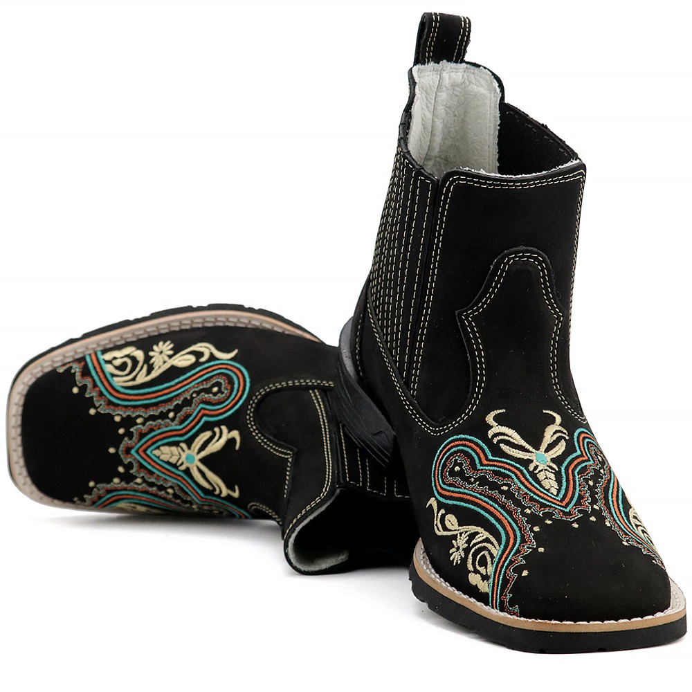 Bota Feminina Texana Botina Cano Curto em Oferta na Shopee