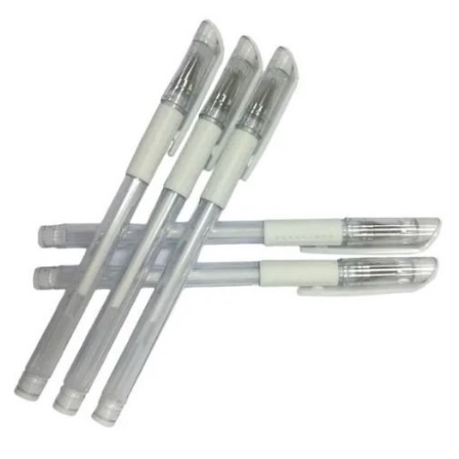 Caneta Em Gel Branca Para Marcação De Sobrancelha Design Micropigmentação Microblading.