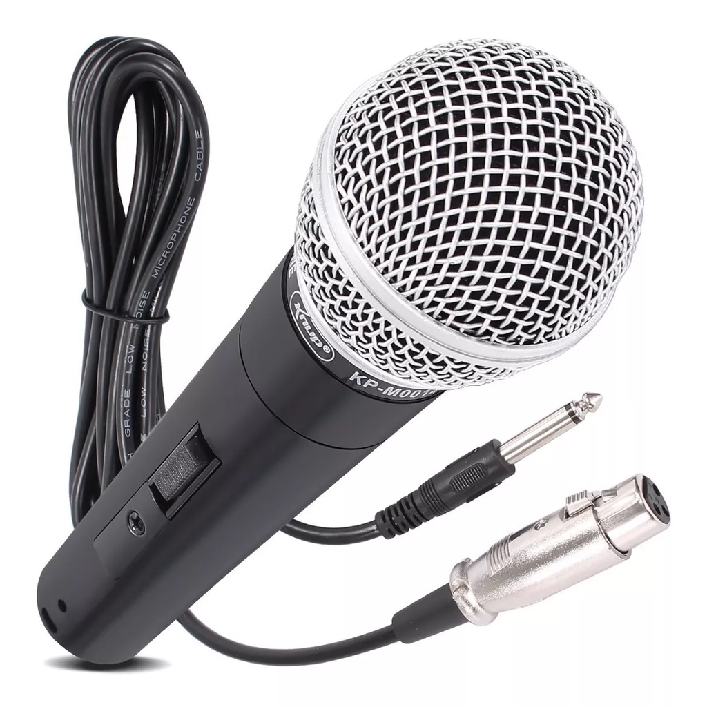 Microfone Profissional Alta Qualidade 5 Metro Cabo Cantar Karaokê Palestras Igrejas em Oferta na Shopee
