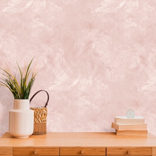 Papel de Parede Autocolante Cimento Queimado Rosé | Decorativo para Sala Quarto em Oferta na Shopee