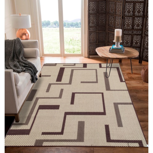 Tapete Não Escorrega Sisal 1,00x1,50 Sala Limpa Fácil Marrom em Oferta na Shopee