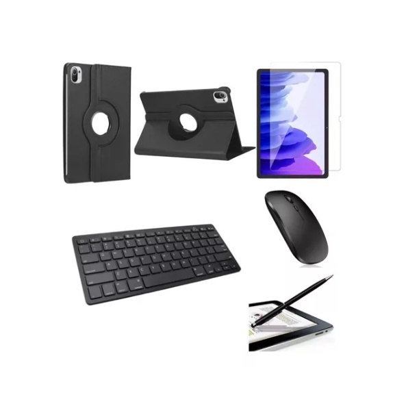 Kit Capa C/ Teclado Bleutooth + Mouse + Pel + Caneta Tablet Xiaomi Pad 5