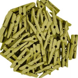 Mini Prendedor De Madeira 2,5cm Com 100 Unidades em Oferta na Shopee