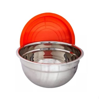 Tigela Bowl Redonda Aço Inox com Tampa Cor Sortida - Envio Já