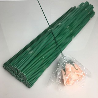 Galhos para flores de ferro plástico revestido / 40 cm de comprimento / 20 Unidade