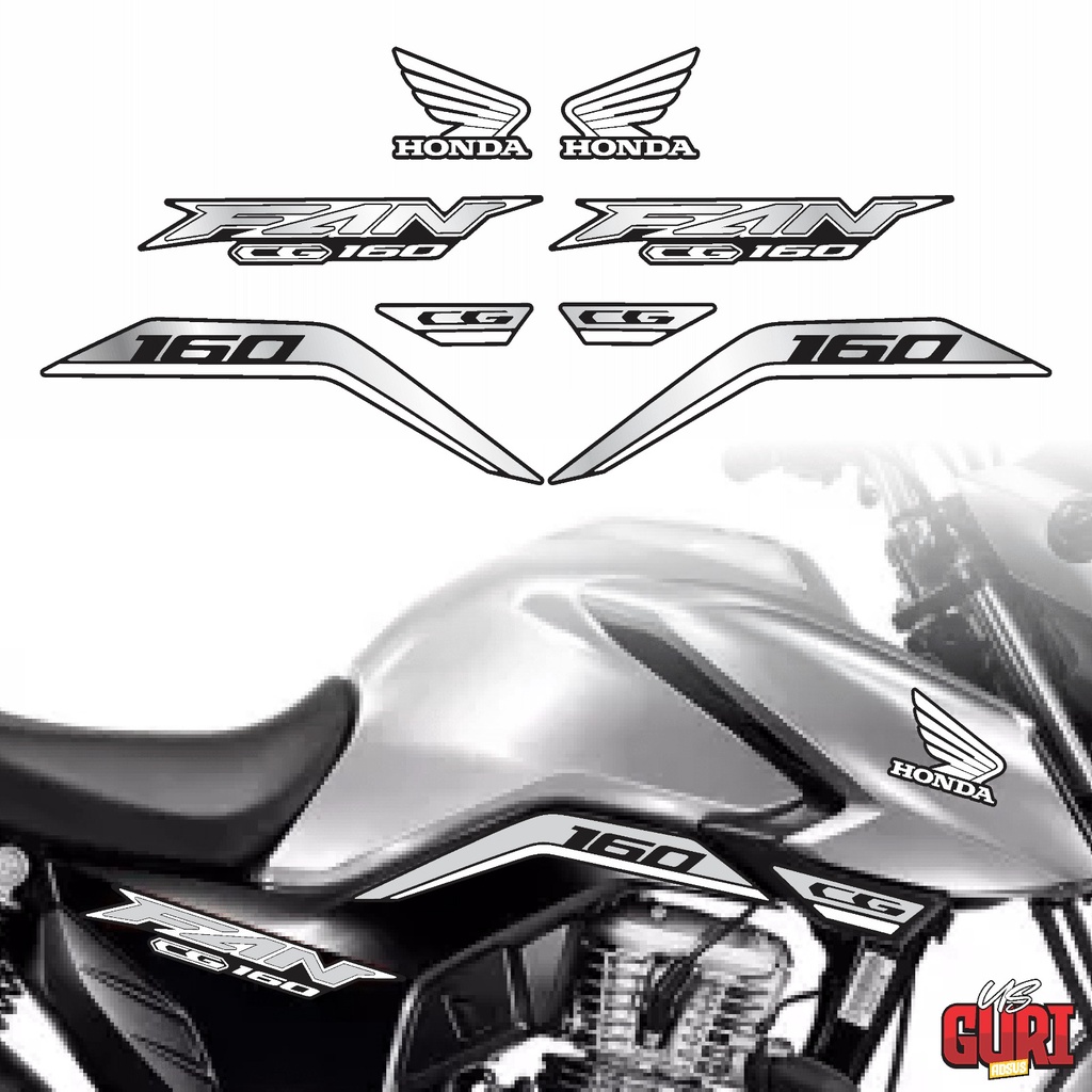 Kit Adesivos Personalizado Fan 160 2022 2023 *DIVERSAS CORES* em Oferta na Shopee