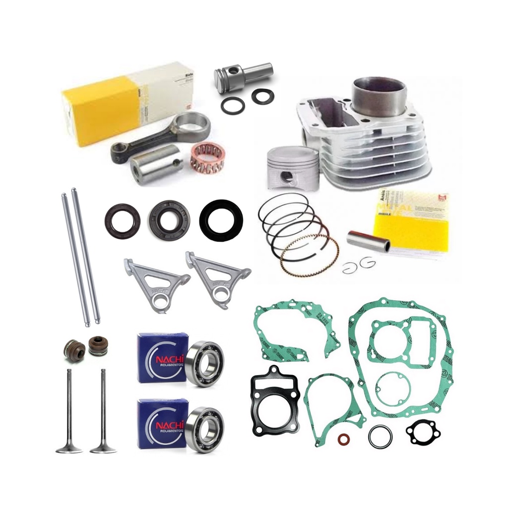 Kit Cilindro Motor Titan 2000 e 2001 Biela Rolamentos Vávula em Oferta na Shopee