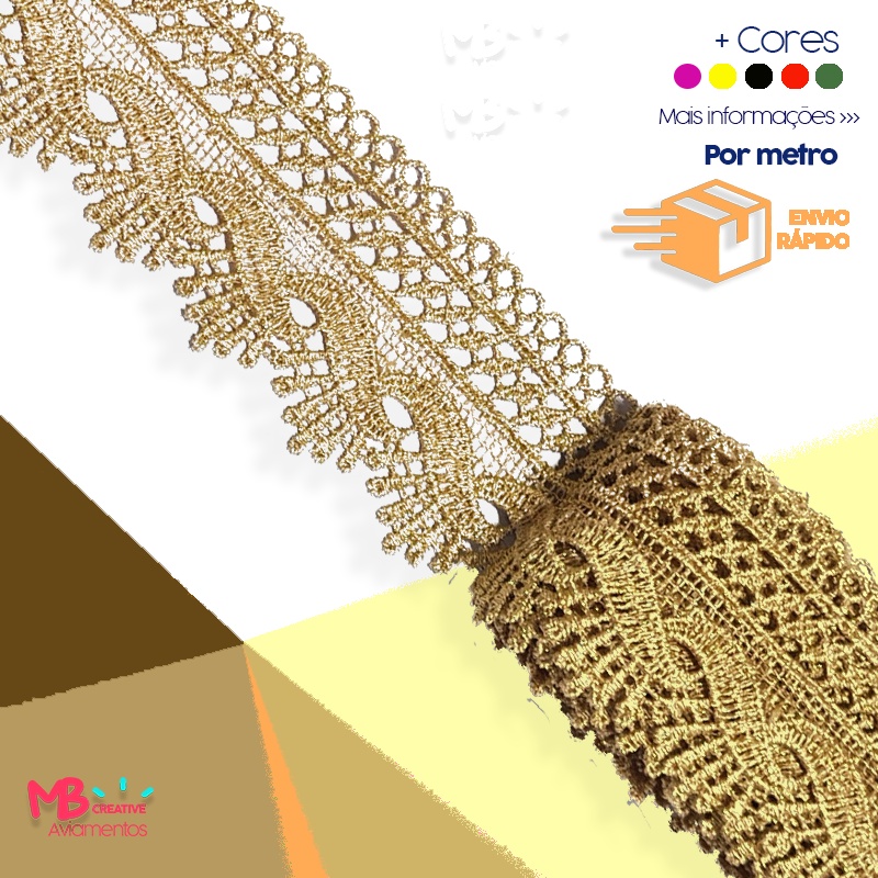 Renda Guipir CHL-589 - 5cm - 1 metro