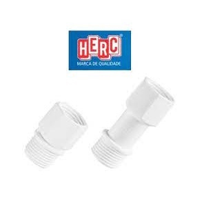 Extensor Alongador De Torneira Em PVC de 1/2 para 1/2 e acompanha bucha de redução 3/4 p/ 1/2 Herc em Oferta na Shopee