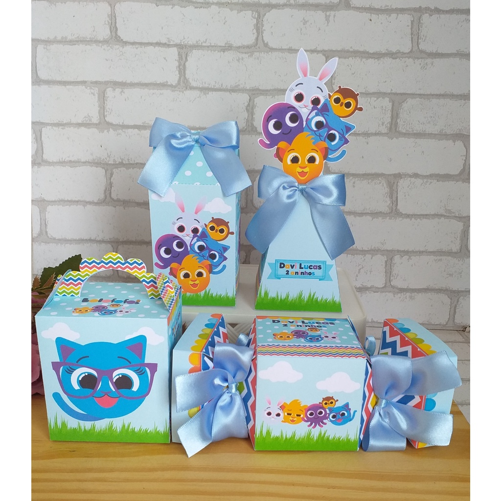 Kit Festa Bolofofos | Personalizados | Aniversários | Papelaria Personalizada | caixinhas | Lembrancinhas